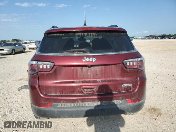 2021 Jeep Compass Latitude with VIN 3C4NJCBB3MT585748, listed as a Copart auction lot 56159395 with 101,258 mi miles and Salvage title. Bid and sale history available at DreamBid. Image 6.