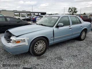 2009 Mercury Grand Marquis LS with VIN 2MEHM75V39X625512, listed as a Copart auction lot 52104375 with 32,521 mi miles and Salvage Title. Bid and sale history available at carsss.com. Image 1.