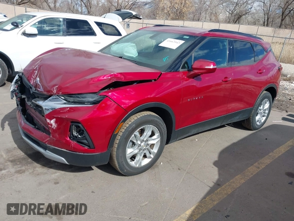 2020 Chevrolet Blazer LT with VIN 3GNKBHRSXLS618131, listed as a IAAI auction lot 41663943 with 38,943 mi miles and . Bid and sale history available at DreamBid. Image 2.