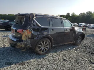 2017 Infiniti QX80 Signature Edition with VIN JN8AZ2NE3H9158323, listed as a Copart auction lot 59137865 with 150,849 mi miles and Salvage title. Bid and sale history available at DreamBid. Image 3.
