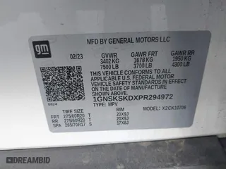 2023 Chevrolet Tahoe Premier with VIN 1GNSKSKDXPR294972, listed as a IAAI auction lot 41648292 with 50,561 mi miles. Bid and sale history available at carsss.com. Image 9.
