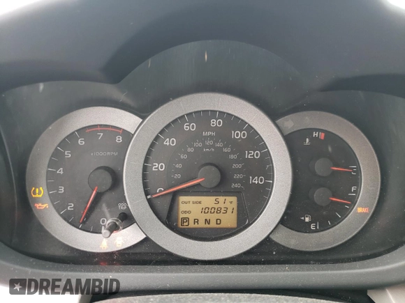 2008 Toyota RAV4 Ltd with VIN JTMBK31V886037269, listed as a Copart auction lot 52190385 with 100,831 mi miles and Salvage Title. Bid and sale history available at carsss.com. Image 9.