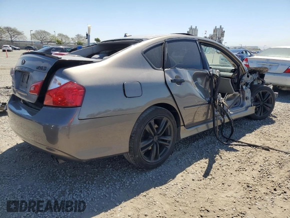 2008 Infiniti M with VIN JNKAY01E28M606314, listed as a Copart auction lot 52648805 with Not provided miles and Salvage title. Bid and sale history available at DreamBid. Image 3.
