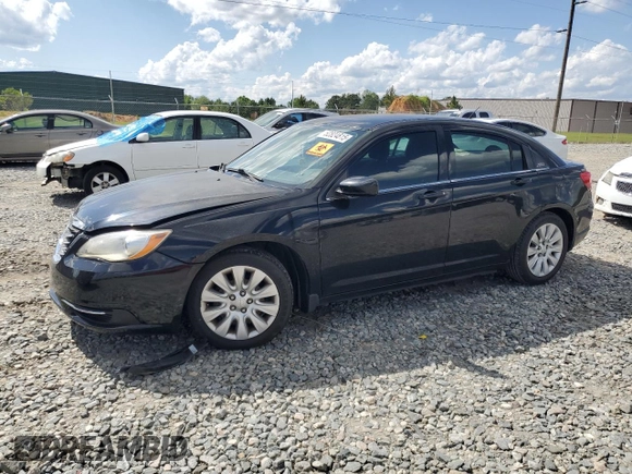 2013 Chrysler 200 LX with VIN 1C3CCBAB0DN641484, listed as a Copart auction lot 52824815 with 159,957 mi miles and Salvage Title. Bid and sale history available at DreamBid. Image 1.