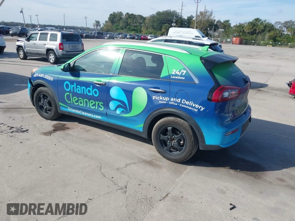 2018 Kia Niro LX with VIN KNDCB3LC2J5158021, listed as a IAAI auction lot 41435901 with 74,455 mi miles. Bid and sale history available at carsss.com. Image 3.