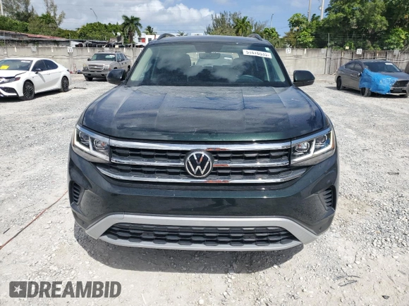 2021 Volkswagen Atlas SE with VIN 1V2JR2CA4MC594332, listed as a Copart auction lot 51476535 with 35,738 mi miles and Non repairable. Bid and sale history available at DreamBid. Image 5.