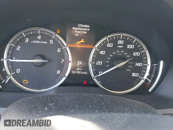 2016 Acura MDX with VIN 5FRYD3H22GB011042, listed as a IAAI auction lot 41383286 with 151,781 mi miles. Bid and sale history available at carsss.com. Image 15.