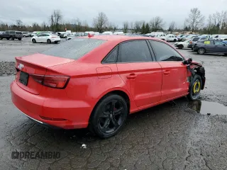 2017 Audi A3 Sedan Premium with VIN WAUAUGFF4H1036323, listed as a Copart auction lot 43409344 with 76,897 mi miles. Bid and sale history available at carsss.com. Image 3.