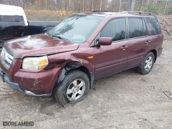 2008 Honda Pilot SE with VIN 5FNYF28358B002741, listed as a IAAI auction lot 41834052 with 248,830 mi miles. Bid and sale history available at carsss.com. Image 2.