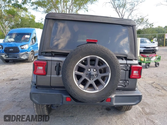 2021 Jeep Wrangler Sport S with VIN 1C4GJXAN7MW691190, listed as a IAAI auction lot 42028528 with 24,207 mi miles and . Bid and sale history available at DreamBid. Image 17.