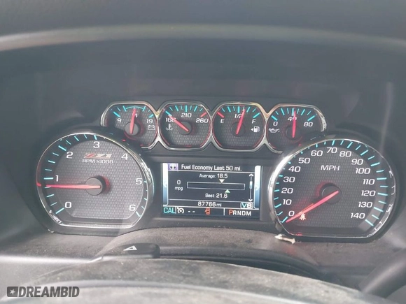 2015 Chevrolet Silverado 1500 LT with VIN 1GCVKREC1FZ330239, listed as a IAAI auction lot 41672993 with 87,766 mi miles. Bid and sale history available at carsss.com. Image 7.