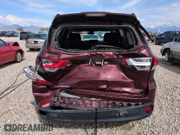 2019 Toyota Highlander LE with VIN 5TDBZRFH1KS957737, listed as a Copart auction lot 54058835 with 112,829 mi miles and Salvage title. Bid and sale history available at DreamBid. Image 6.