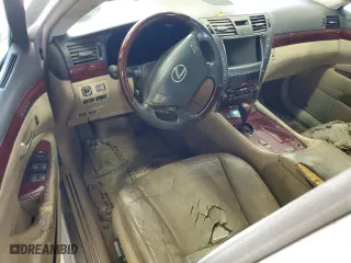 2008 Lexus LS 460 with VIN JTHBL46F585079083, listed as a Copart auction lot 72599494 with 0 mi miles and Salvage Title. Bid and sale history available at carsss.com. Image 8.