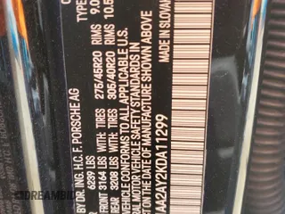 2019 Porsche Cayenne z VIN WP1AA2AY2KDA11299, wystawiony jako Copart lot #57169235 z przebiegiem Nie podano mil oraz Nie do naprawy • Non repairable. Historia ofert i sprzedaży dostępna na DreamBid. Obrazek 13.