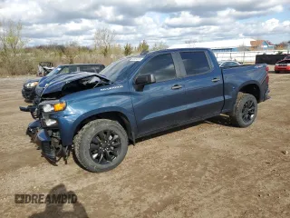 2019 Chevrolet Silverado 1500 Custom with VIN 3GCPYBEH7KG218243, listed as a Copart auction lot 53064075 with 68,331 mi miles and Salvage Title. Bid and sale history available at DreamBid. Image 1.