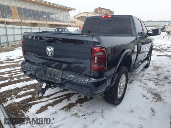 2020 Ram 2500 Laramie with VIN 3C6UR5FL2LG107256, listed as a Copart auction lot 44168315 with 91,849 mi miles and Salvage Title. Bid and sale history available at carsss.com. Image 3.