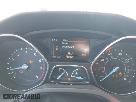 2015 Ford Focus Titanium with VIN 1FADP3J28FL256155, listed as a IAAI auction lot 42350610 with 53,840 mi miles and . Bid and sale history available at DreamBid. Image 7.