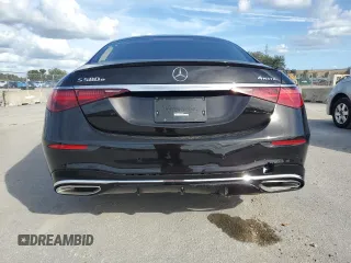 2024 Mercedes-Benz S 580e with VIN W1K6G6KB9RA287889, listed as a Copart auction lot 79701824 with 165 mi miles and Salvage Title. Bid and sale history available at DreamBid. Image 6.