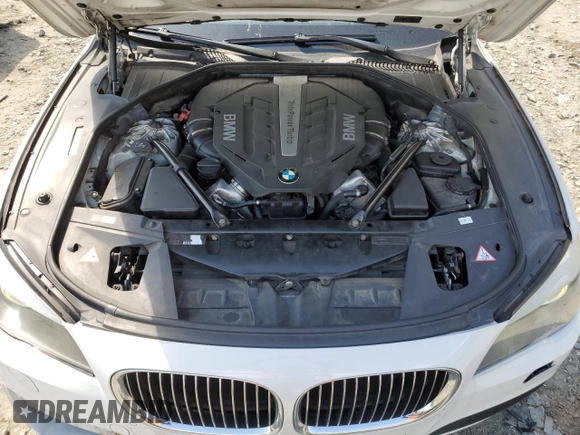2012 BMW 7 Series 750i xDrive with VIN WBAKC6C56CC396591, listed as a Copart auction lot 53365865 with 119,603 mi miles and Salvage Title. Bid and sale history available at DreamBid. Image 11.