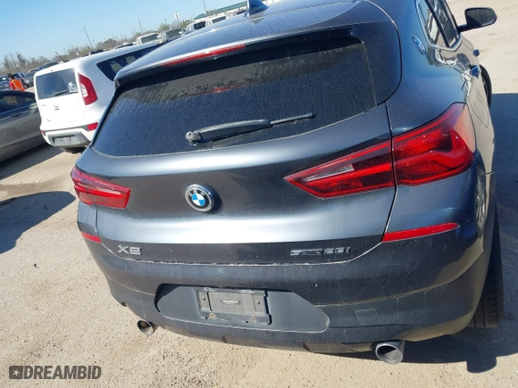 2018 BMW X2 sDrive28i with VIN WBXYJ3C3XJEJ82269, listed as a IAAI auction lot 41754391 with 106,007 mi miles. Bid and sale history available at carsss.com. Image 16.