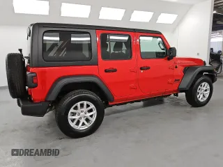 2023 Jeep Wrangler Sport S with VIN 1C4HJXDN5PW632854, listed as a Copart auction lot 51674525 with 4,837 mi miles and Clean Title. Bid and sale history available at DreamBid. Image 3.