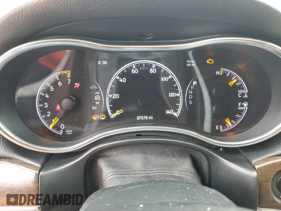 2015 Jeep Grand Cherokee Limited with VIN 1C4RJFBG4FC641824, listed as a Copart auction lot 44455605 with 87,576 mi miles and Salvage Title. Bid and sale history available at carsss.com. Image 9.