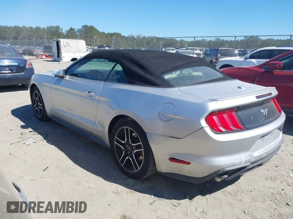 2019 Ford Mustang EcoBoost with VIN 1FATP8UH5K5181843, listed as a IAAI auction lot 41682894 with 61,673 mi miles and . Bid and sale history available at carsss.com. Image 3.