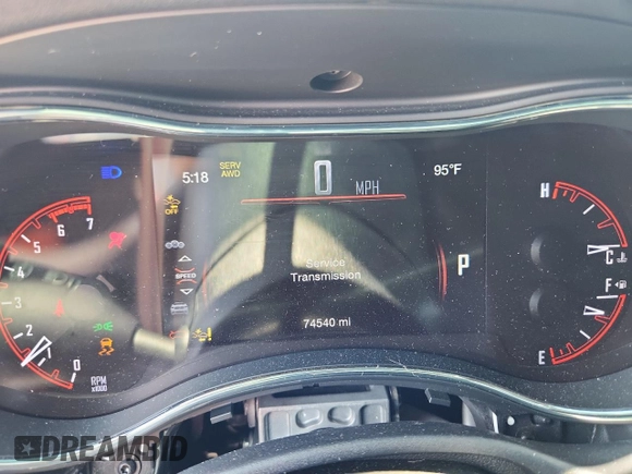 2017 Dodge Durango R/T with VIN 1C4SDJCT1HC944294, listed as a Copart auction lot 63930435 with 74,540 mi miles and Salvage title. Bid and sale history available at DreamBid. Image 9.