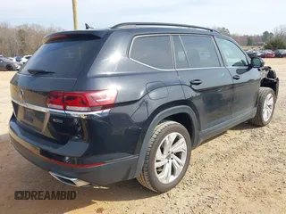 2021 Volkswagen Atlas 3.6L V6 SE w/Technology with VIN 1V2HR2CA9MC578058, listed as a IAAI auction lot 41784456 with 90,920 mi miles. Bid and sale history available at carsss.com. Image 4.