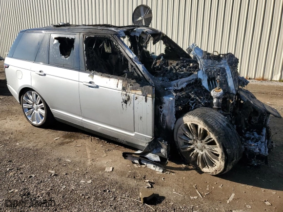 2019 Land Rover Range Rover HSE with VIN SALGS2RK0KA534663, listed as a Copart auction lot 85581714 with 0 mi miles and Non Repairable. Bid and sale history available at carsss.com. Image 4.