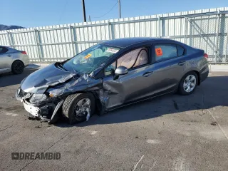 2013 Honda Civic LX z VIN 19XFB2F58DE000327, wystawiony jako Copart lot #55364615 z przebiegiem Nie podano mil oraz Szkoda całkowita • Salvage title. Historia ofert i sprzedaży dostępna na DreamBid. Obrazek 1.