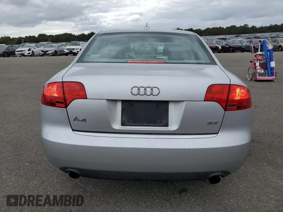 2006 Audi A4 z VIN WAUAH78E36A178233, wystawiony jako Copart lot #72765844 z przebiegiem 79 617 mil mil oraz Szkoda całkowita • Salvage title. Historia ofert i sprzedaży dostępna na DreamBid. Obrazek 6.