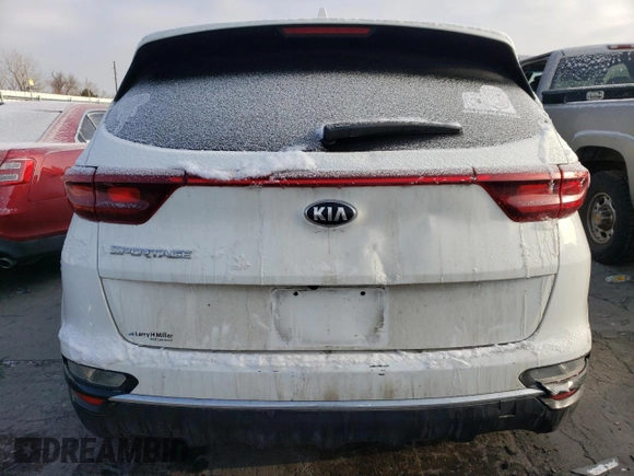 2021 Kia Sportage LX with VIN KNDPMCACXM7849384, listed as a Copart auction lot 45990535 with 70,689 mi miles and Salvage Title. Bid and sale history available at carsss.com. Image 6.