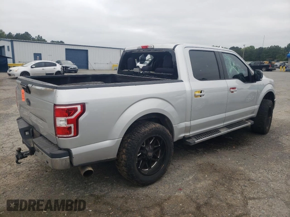 2018 Ford F-150 XL with VIN 1FTEW1C54JKD92360, listed as a Copart auction lot 51287875 with 0 mi miles and Salvage Title. Bid and sale history available at carsss.com. Image 3.