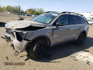 2025 Kia Sorento X-Line EX with VIN 5XYRHDJF2SG325479, listed as a Copart auction lot 55058605 with 5,525 mi miles and Salvage title. Bid and sale history available at DreamBid. Image 1.