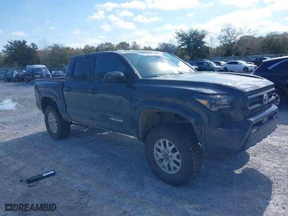 2024 Toyota Tacoma 4WD SR5 with VIN 3TYLB5JNXRT031852, listed as a IAAI auction lot 41779552 with 9,625 mi miles. Bid and sale history available at carsss.com. Image 1.