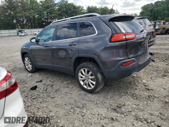 2014 Jeep Cherokee Limited with VIN 1C4PJLDB8EW256206, listed as a Copart auction lot 61712925 with 75,666 mi miles and Salvage title. Bid and sale history available at DreamBid. Image 2.