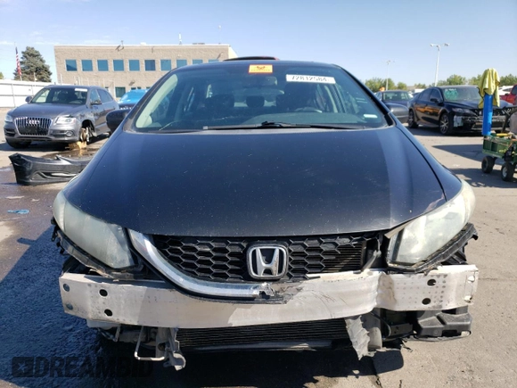2014 Honda Civic Sedan EX with VIN 19XFB2F8XEE274575, listed as a Copart auction lot 72812584 with 151,172 mi miles and Salvage Title. Bid and sale history available at carsss.com. Image 5.