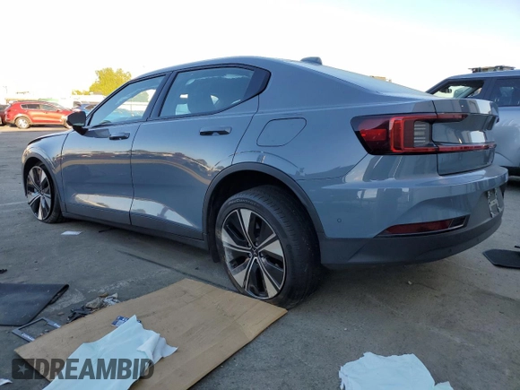 2023 Polestar 2 with VIN YSMED3KA0PL147904, listed as a Copart auction lot 74588974 with 40,199 mi miles and Salvage Title. Bid and sale history available at carsss.com. Image 2.