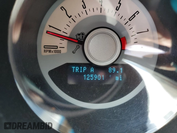 2012 Ford Mustang V6 with VIN 1ZVBP8EMXC5255516, listed as a Copart auction lot 54725125 with 125,901 mi miles and Salvage title. Bid and sale history available at DreamBid. Image 9.