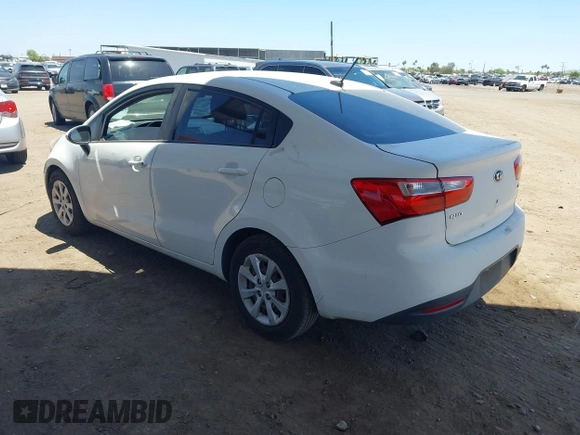 2013 Kia Rio LX with VIN KNADM4A32D6211593, listed as a IAAI auction lot 42142098 with 224,858 mi miles and . Bid and sale history available at DreamBid. Image 3.