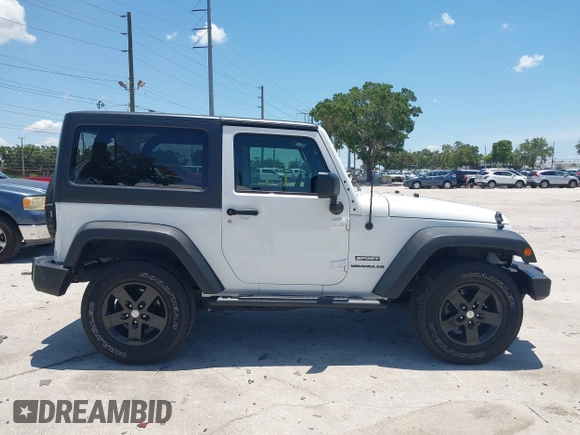 2013 Jeep Wrangler Sport with VIN 1C4AJWAG0DL542624, listed as a IAAI auction lot 42590160 with 54,850 mi miles and . Bid and sale history available at DreamBid. Image 13.