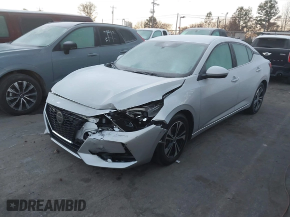 2021 Nissan Sentra SV with VIN 3N1AB8CV0MY293384, listed as a IAAI auction lot 41096159 with 53,916 mi miles and . Bid and sale history available at DreamBid. Image 19.