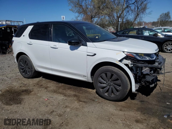 2020 Land Rover Discovery Sport SE R-Dynamic with VIN SALCL2FX3LH841085, listed as a Copart auction lot 50954735 with 46,203 mi miles and Salvage Title. Bid and sale history available at carsss.com. Image 4.
