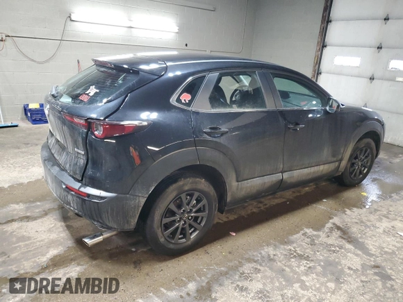 2025 Mazda CX-30 S with VIN 3MVDMBAM3SM756861, listed as a Copart auction lot 43643715 with Not provided miles and Salvage title. Bid and sale history available at DreamBid. Image 3.