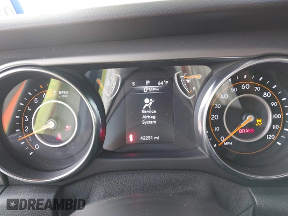2021 Jeep Wrangler Unlimited Sport S with VIN 1C4HJXDN9MW777830, listed as a IAAI auction lot 41625934 with 42,251 mi miles and . Bid and sale history available at DreamBid. Image 7.