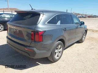 2023 Kia Sorento LX with VIN 5XYRG4LC9PG202159, listed as a IAAI auction lot 41757823 with 27,270 mi miles. Bid and sale history available at carsss.com. Image 4.