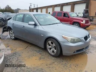 2005 BMW 5 Series 530i with VIN WBANA73585CR59264, listed as a IAAI auction lot 41567613 with Not Provided miles. Bid and sale history available at carsss.com. Image 1.