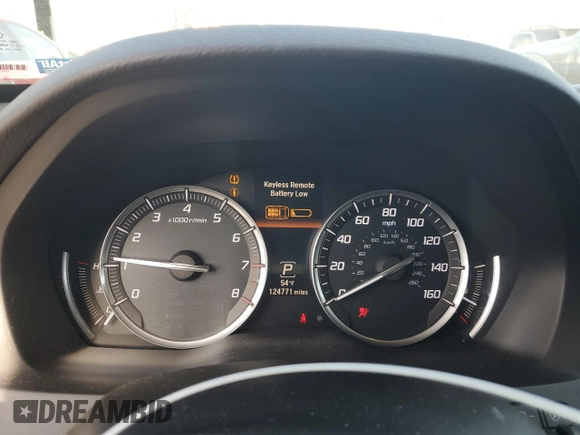 2017 Acura MDX w/Advance Pkg with VIN 5FRYD4H89HB015021, listed as a Copart auction lot 88557355 with 124,771 mi miles and Salvage Title. Bid and sale history available at carsss.com. Image 9.