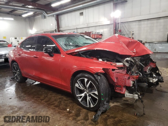 2019 Volvo S60 R-Design with VIN 7JRA22TM3KG007058, listed as a Copart auction lot 42963715 with 0 mi miles and Salvage Title. Bid and sale history available at carsss.com. Image 4.